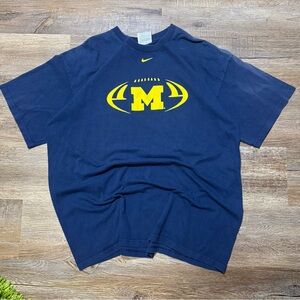 Y2K Michigan Center Swoosh Nike T shirt